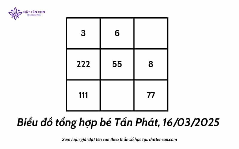 Biểu đồ tổng hợp Tấn Phát, 16.03.2025