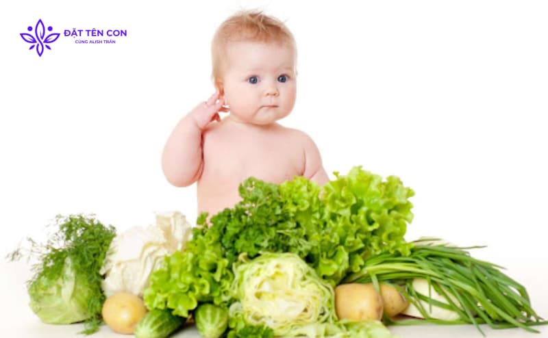 Tên biệt danh cho bé trai ở nhà theo các loại rau củ