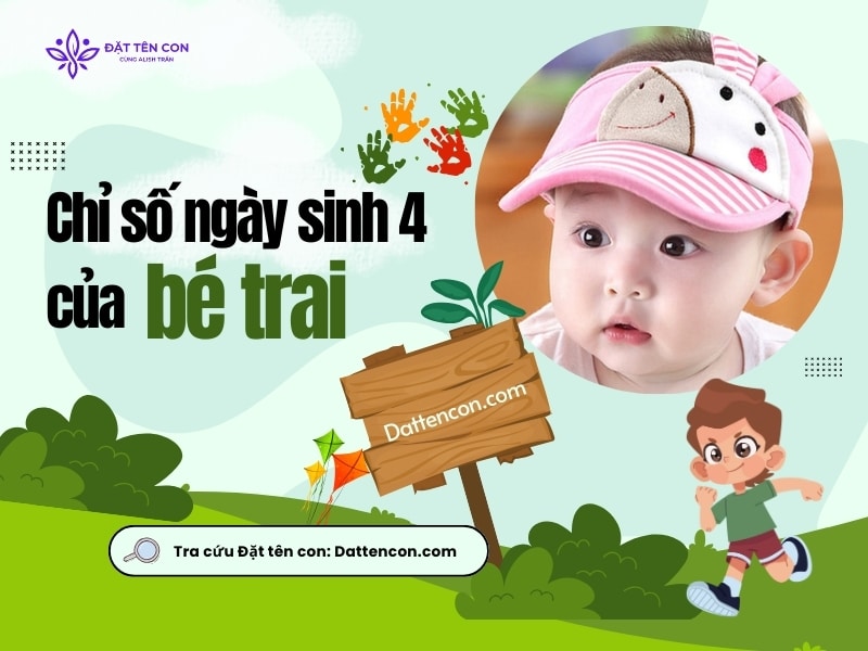 Chỉ số ngày sinh 4 của bé trai - Khám Phá Tính Cách Của Bé