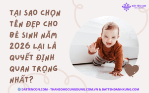 Tại sao chọn tên đẹp cho bé sinh năm 2026 lại là quyết định quan trọng nhất