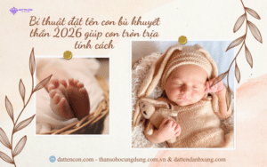 Bí thuật đặt tên con bù khuyết thần 2026 giúp con tròn trịa tính cách