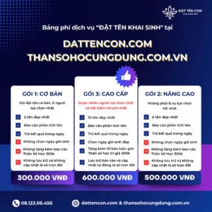 Đặt tên con theo tần số học ở đâu uy tín?