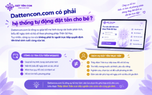 Dattencon.com có phải hệ thống tự động đặt tên cho bé?