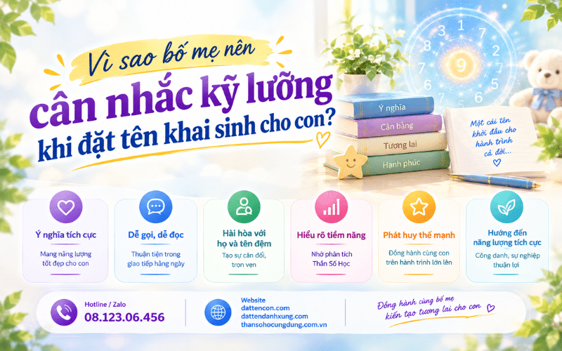 Vì sao bố mẹ nên cân nhắc kỹ lưỡng khi đặt tên khai sinh cho con?